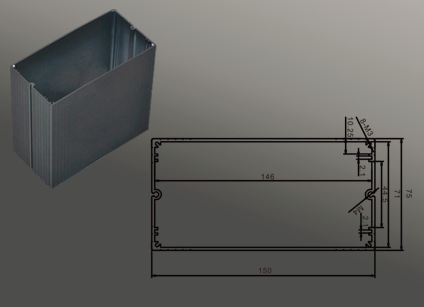 EA-4897 75x150mm (depth customized)